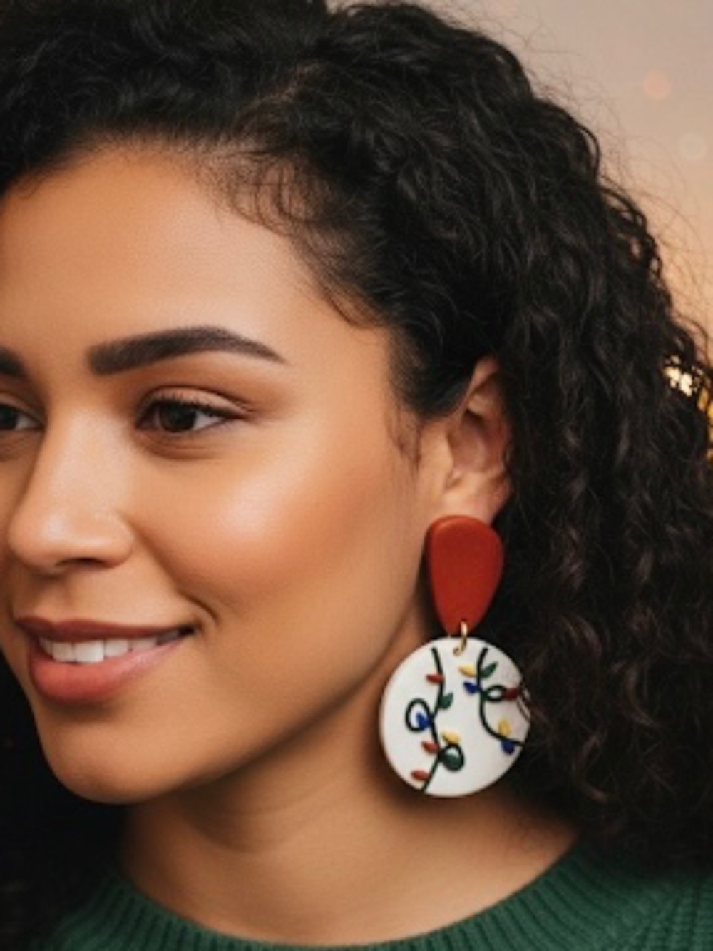 🌟Unique Christmas Dangle Earrings | Holiday Lights Jewelry